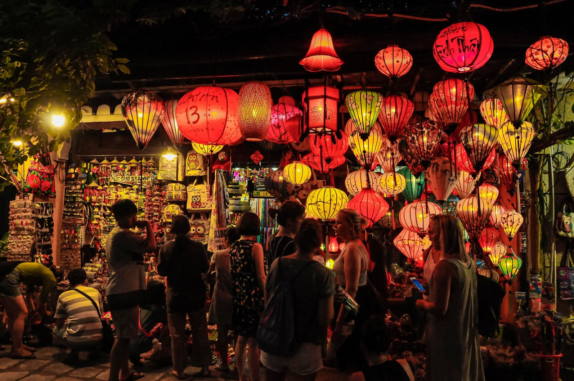 Hoi An Ancient Town Vietnam lanterns river